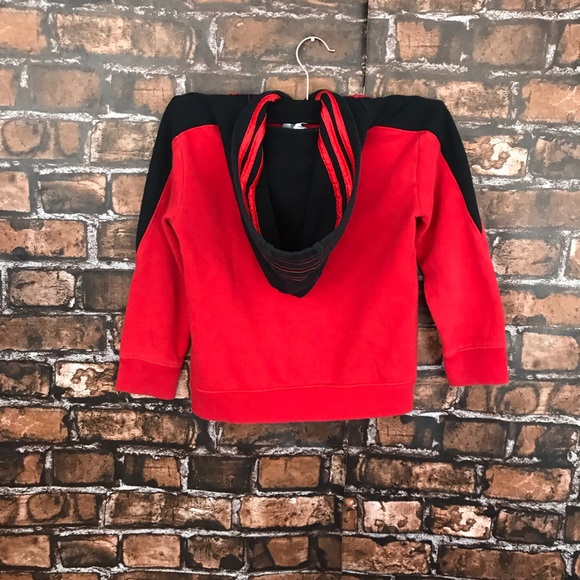 Adidas Boy’s Red & Black Jacket - Picture 4 of 6